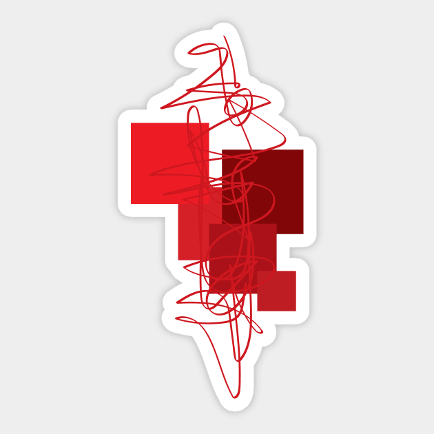 Reds Sticker by Tangerine Dusk